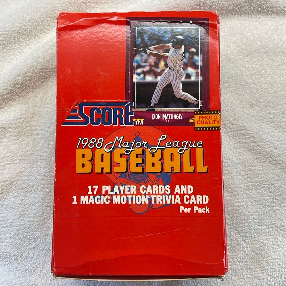 1988 Score Baseball Cards